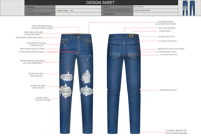 design your denim products